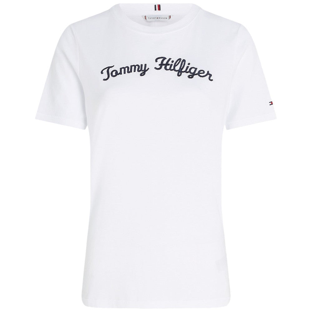 Tommy Hilfiger donna  t-shirt bianca WW0WW42589 - Prodotti di Classe