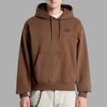 Felpa oversize con cappuccio Vans marrone Cocoa con logo ovale