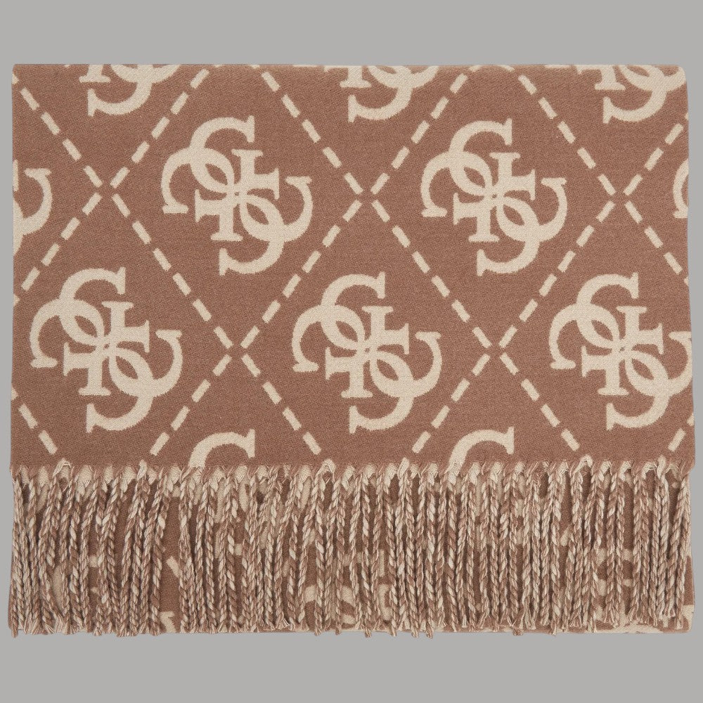 Guess sciarpa marrone con logo 4G W5BZ33 Z4210 P1WA - Prodotti di Classe