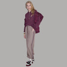 Pantaloni regular fit Liu Jo TF6148T692A beige con banda laterale a righe