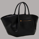 Borsa a mano Guess Allegra effetto bottalato nera con tracolla removibile e zip frontale