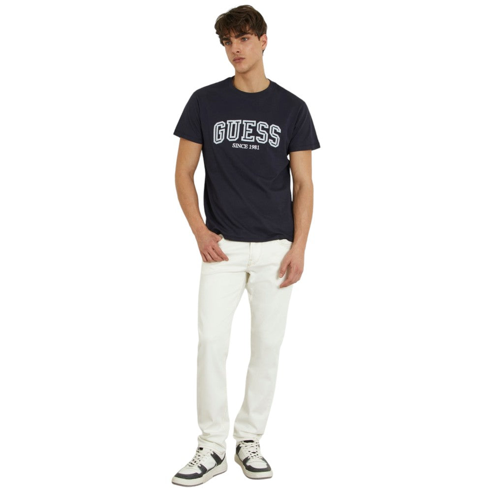 Guess t-shirt blu logo College M4GI62 I3Z14 T-shirt Guess