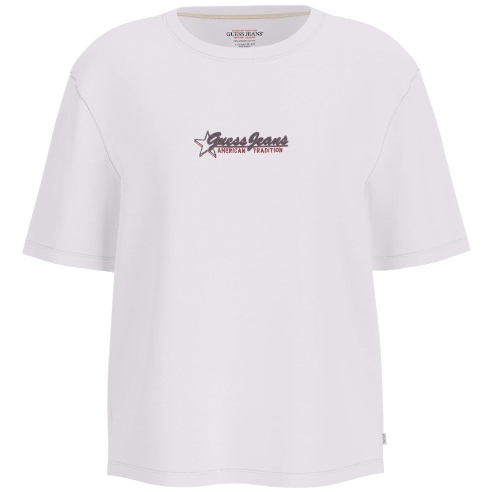 Guess Jeans t-shirt bianca W5RI48 K8HM0 G011 Guess Jeans