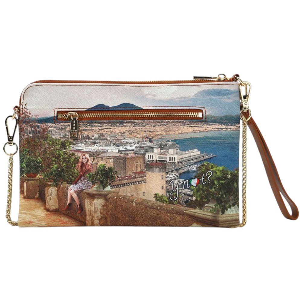 YNot borsa tracolla clutch stampa Napoli Lemon Tree YES303F4 Borse YNot