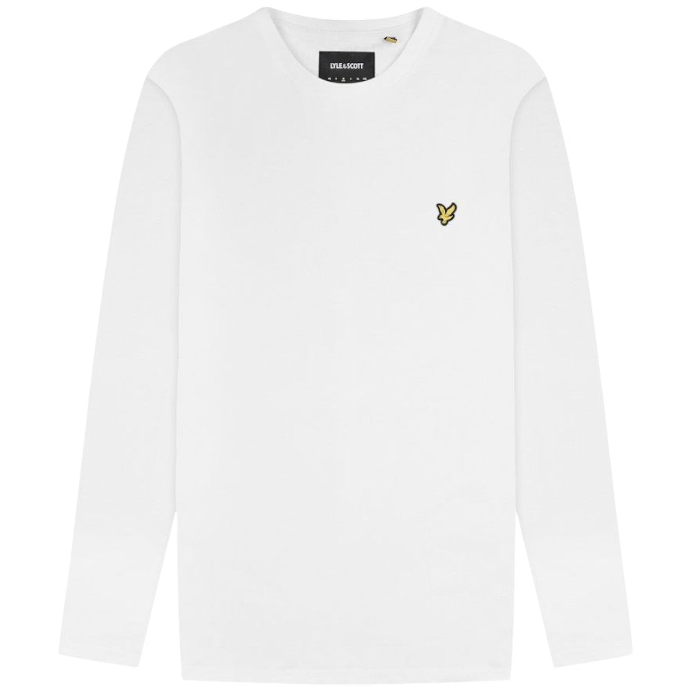 Lyle Scott t-shirt bianca manica lunga TS512VOG T-shirt Lyle & Scott