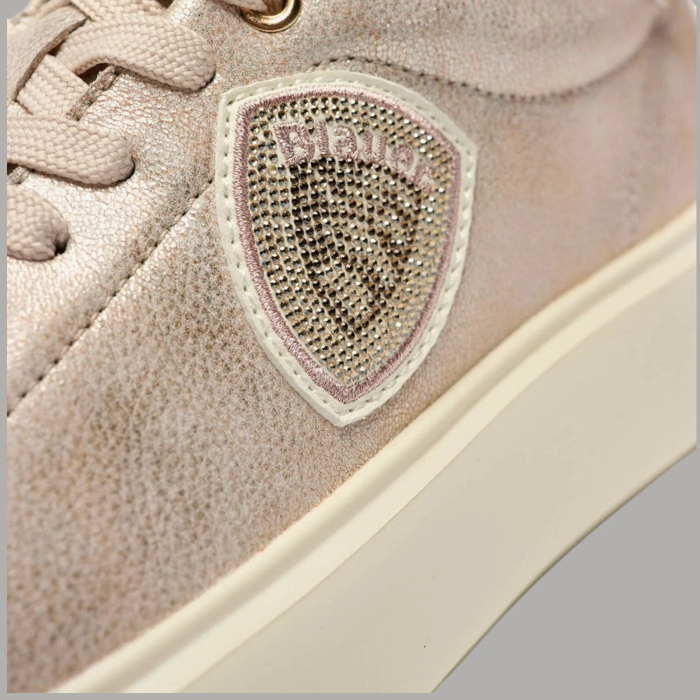 BLAUER Sneakers Donna VENUS01 Pelle Scamosciata Rosa Metallizzata - Prodotti di Classe