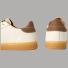 BLAUER Sneakers Uomo in Pelle e Suede Bianche con Suola Ambra - Prodotti di Classe