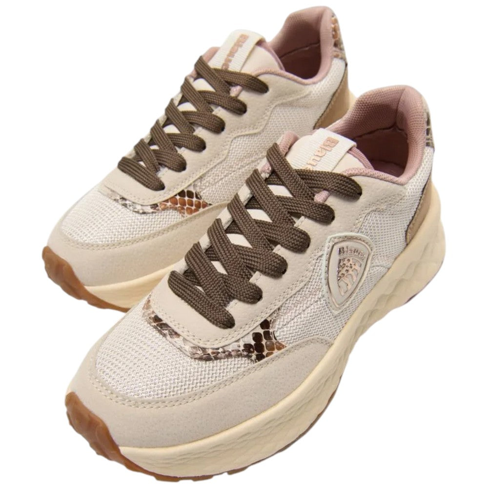 BLAUER sneakers da donna CREAM/BROWN art. F5LYNN01/PYT Sneakers Blauer