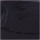 Cappello nero Norton Drill Sports: dettaglio taschina e fibbia sul lato
