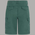 Bermuda cargo verde uomo con tasche laterali e frontali