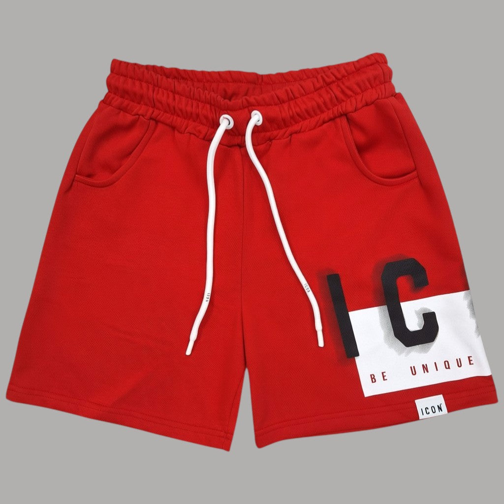 ICON bermuda in felpa logo ombra IUB028 - Prodotti di Classe