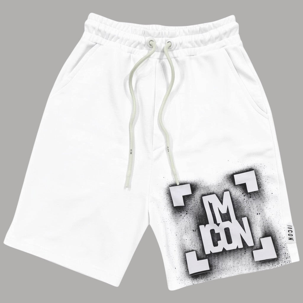 ICON bermuda in felpa logo IM ICON IUB013 - Prodotti di Classe