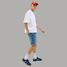 Bermuda in Denim Jack Jones con Effetto Vintage e Rotture - Prodotti di Classe