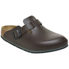 Sabot donna Birkenstock Boston Pro marrone in pelle 1026189 Sandali Birkenstock