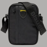 Blauer Borsello Uomo Tracolla Gommato con Doppia Zip 20x18x5 cm - Prodotti di Classe