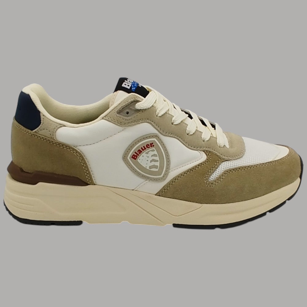 Blauer Sneakers RAY02 Uomo in Pelle e Mesh con Logo Lato - Prodotti di Classe