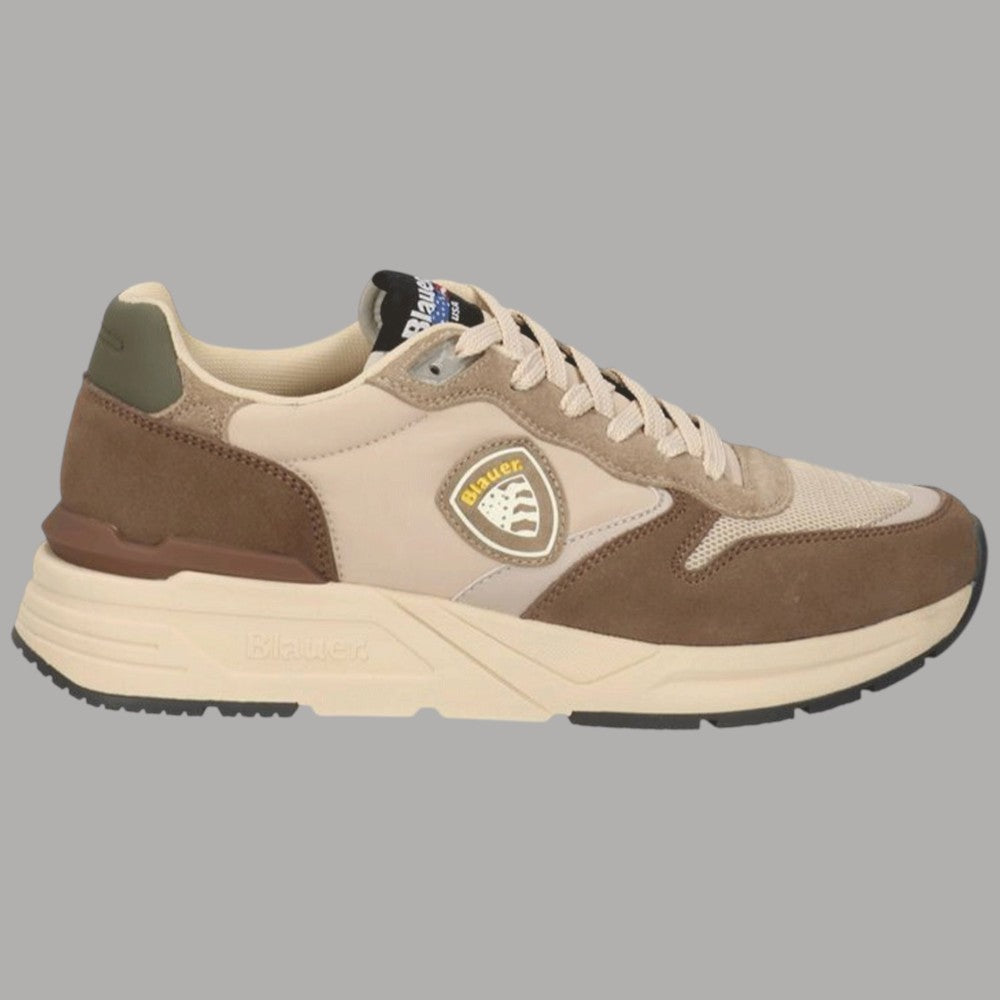 Blauer Sneakers RAY02 Uomo in Pelle e Mesh con Logo Lato - Prodotti di Classe