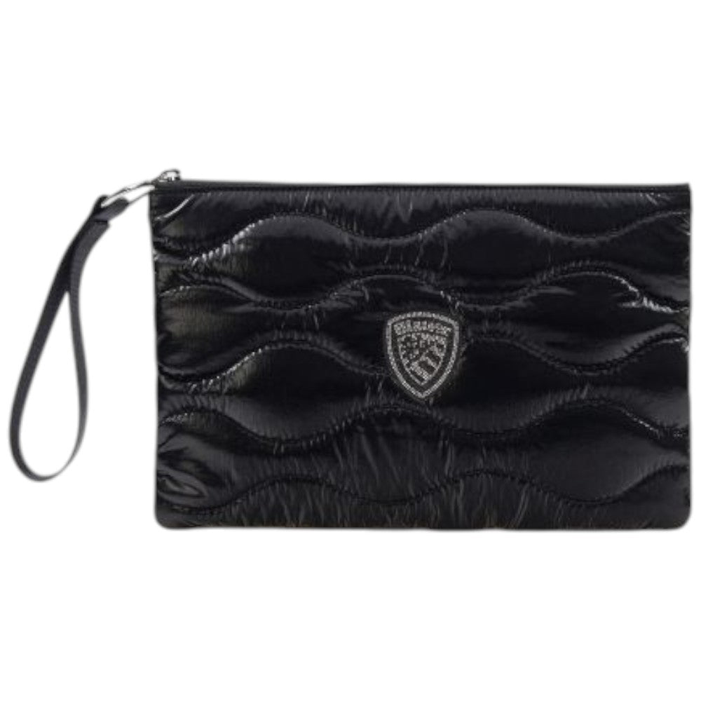 Blauer pochette nera trapuntata art. F5FLOW03/SOF Pochette Blauer