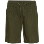 Bermuda verde con elastico in vita e coulisse regolabile