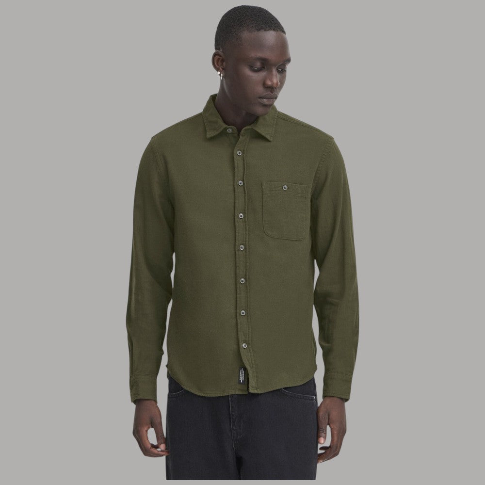 Blend camicia verde in caldo cotone BENT 20718445 - Prodotti di Classe