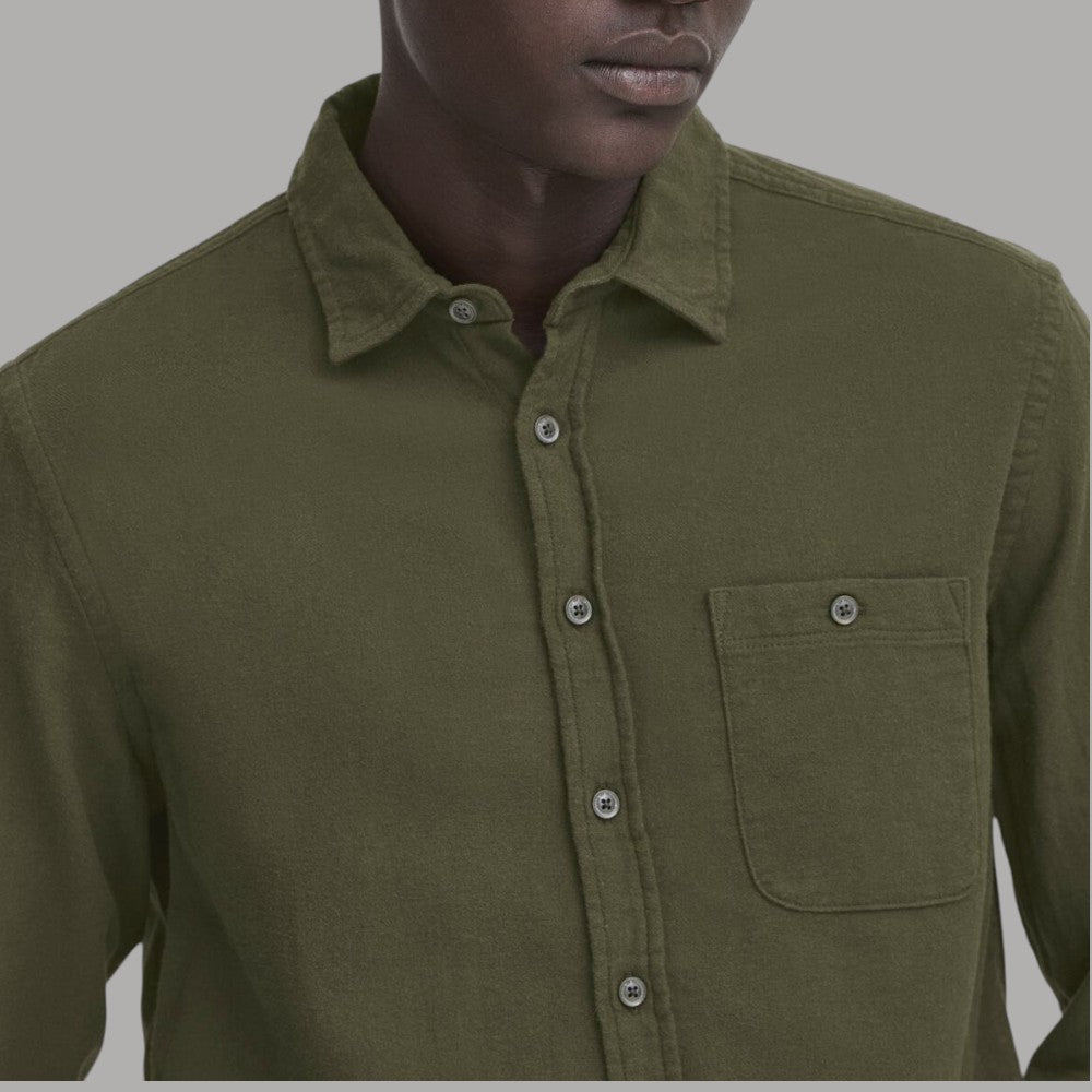 Blend camicia verde in caldo cotone BENT 20718445 - Prodotti di Classe