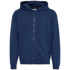 Blend felpa blu con zip e cappuccio 20717883 Felpe Blend