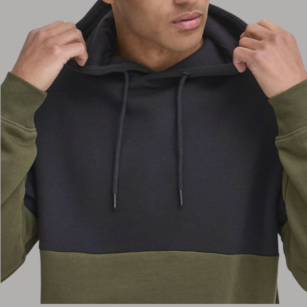 Blend felpa cappuccio verde e nera JUWAN 20718485 - Prodotti di Classe