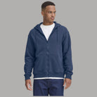 Blend felpa con zip e cappuccio dress blu JUSTE 20718483 - Prodotti di Classe