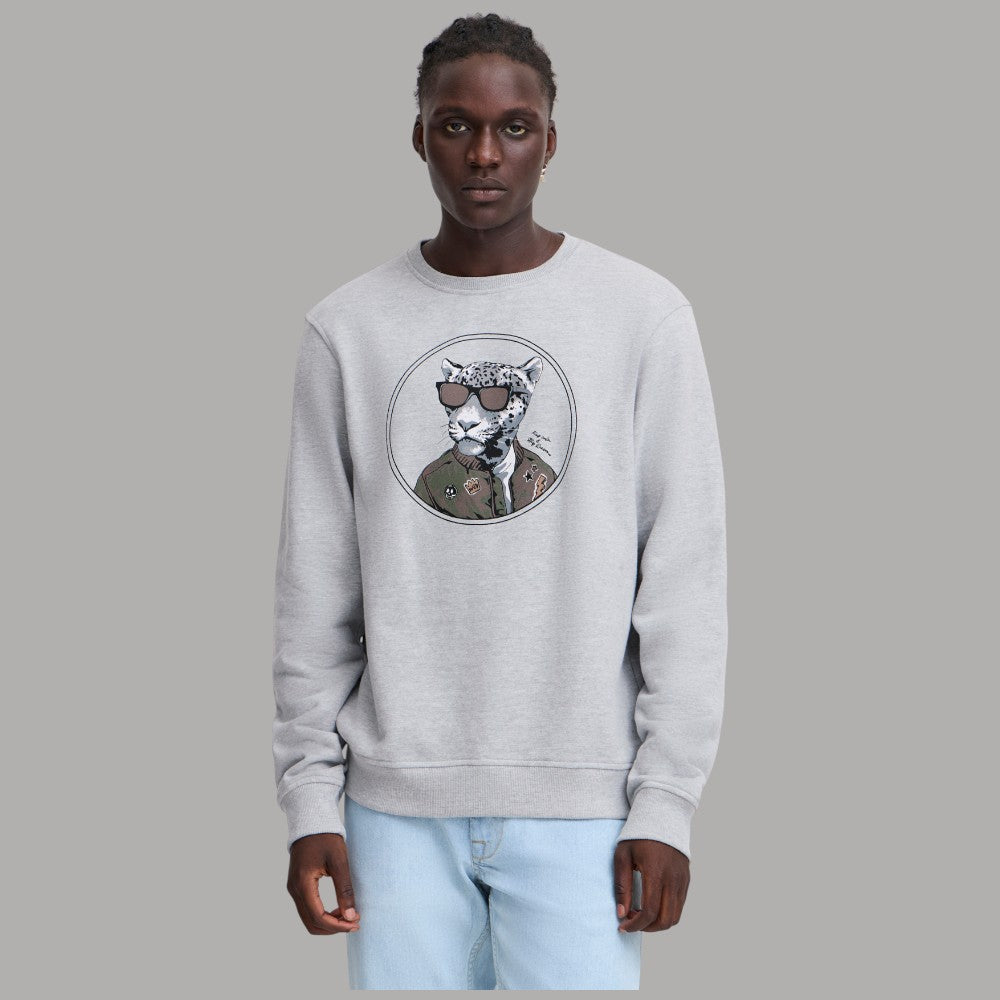 Blend felpa grigia con stampa 20717983 - Prodotti di Classe