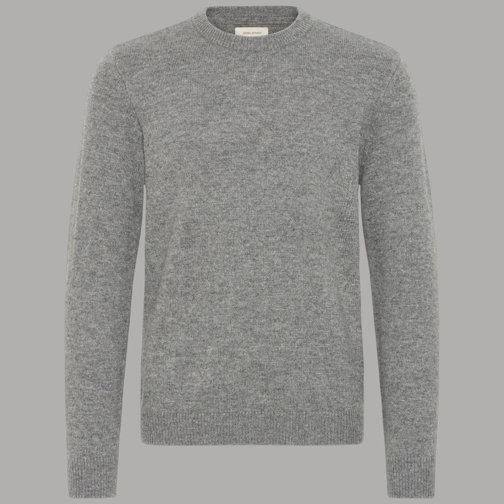 Maglione Uomo B BLEND Troyer In Lana – Lavorato A Maglia Fine Con Cerniera E Toppa – Vestibilità Regolare