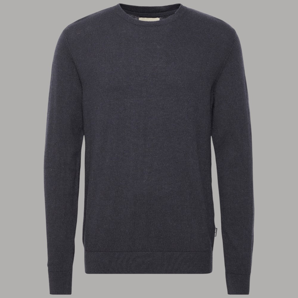 Maglione scuro BAGGE da uomo con girocollo e maniche lunghe