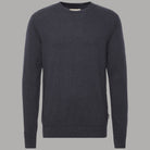Maglione scuro BAGGE da uomo con girocollo e maniche lunghe