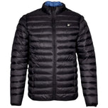 Piumino nero Blend con zip frontale e colletto alto