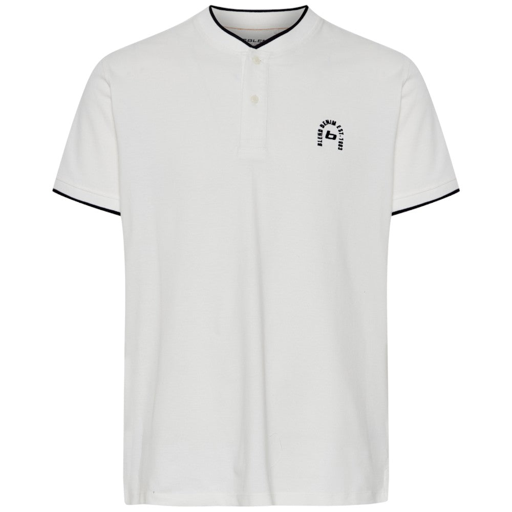 Blend polo bianca senza colletto 20716467 Polo Blend