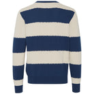 Blend pullover blu beige a righe larghe 20716402 Maglieria Blend