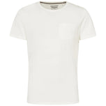 T-shirt bianca Blend con taschino sul petto e girocollo