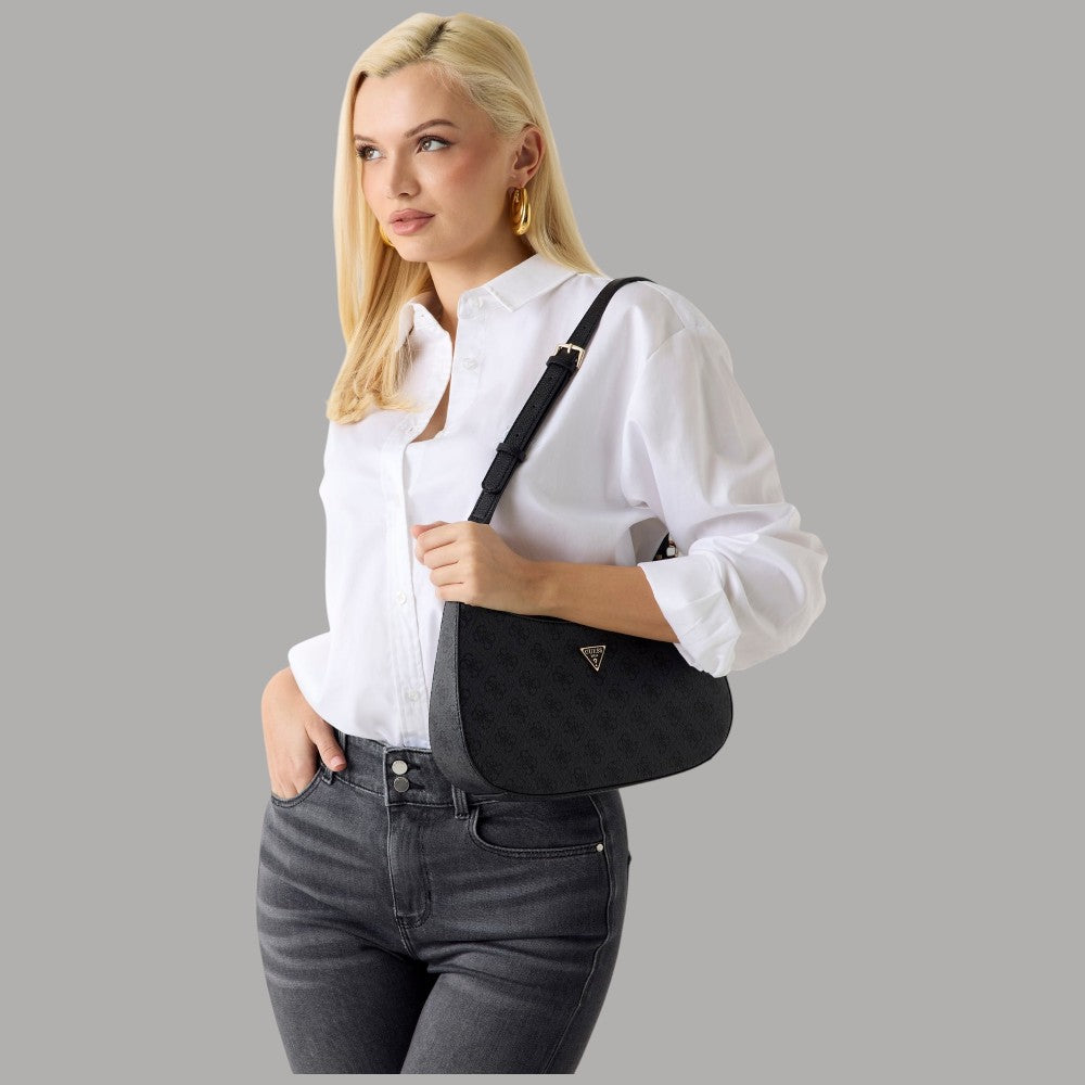 Borsa Guess Noelle a Spalla 4G con Charm Rimovibile - Prodotti di Classe