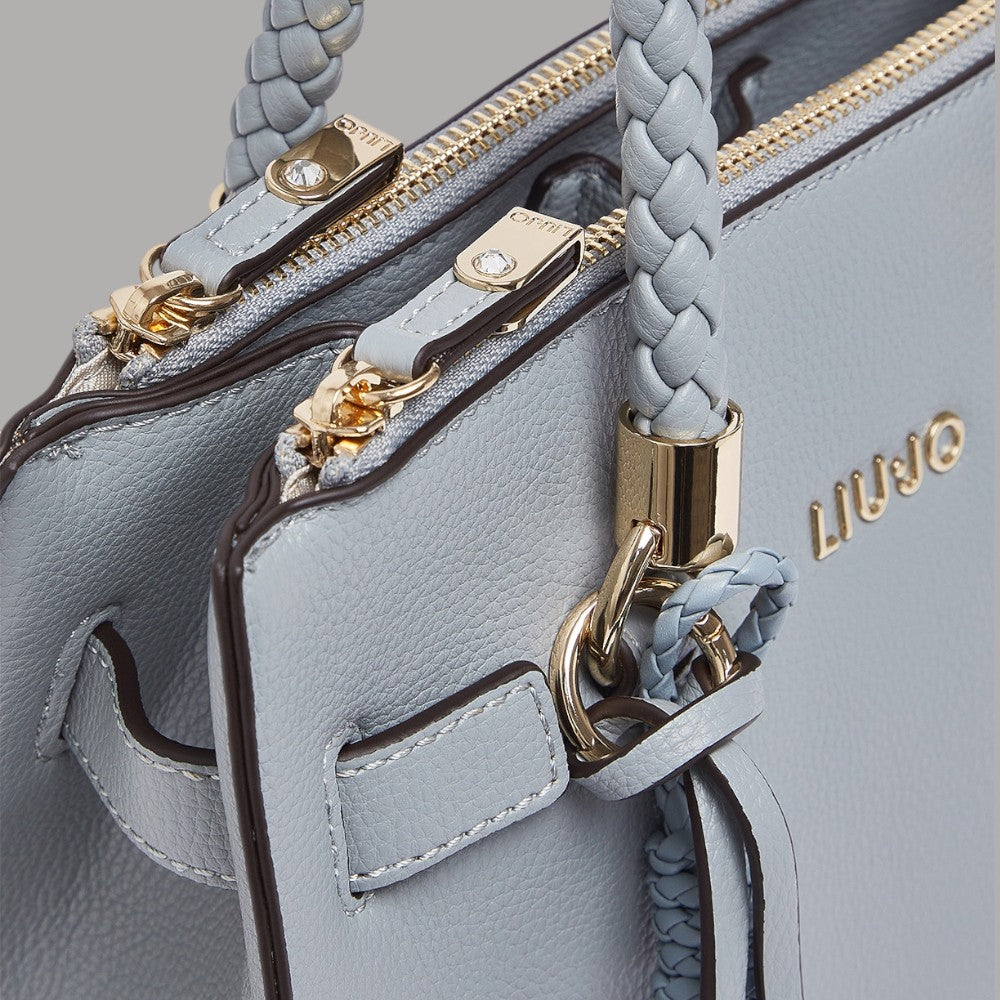 Borsa Liu Jo Satchel Panna con Charm e Tracolla Removibile - Prodotti di Classe