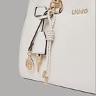 Borsa Liu Jo Satchel Panna con Charm e Tracolla Removibile - Prodotti di Classe