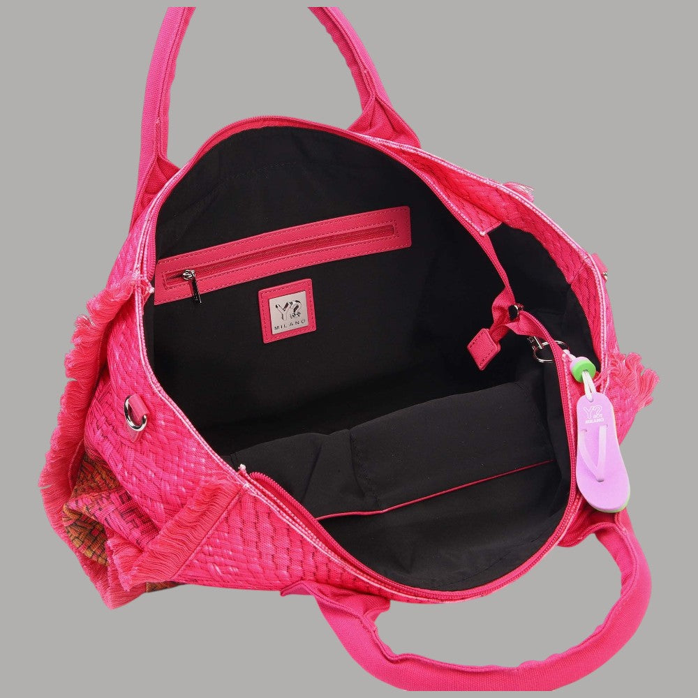 Borsa Mare YNot? Media MACAO con Frange e Tracolla Regolabile - Prodotti di Classe
