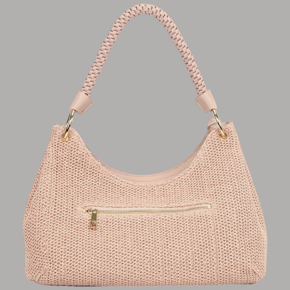 Borsa Ynot MALE' XXL, Effetto Paglia con Tracolla Removibile - Prodotti di Classe