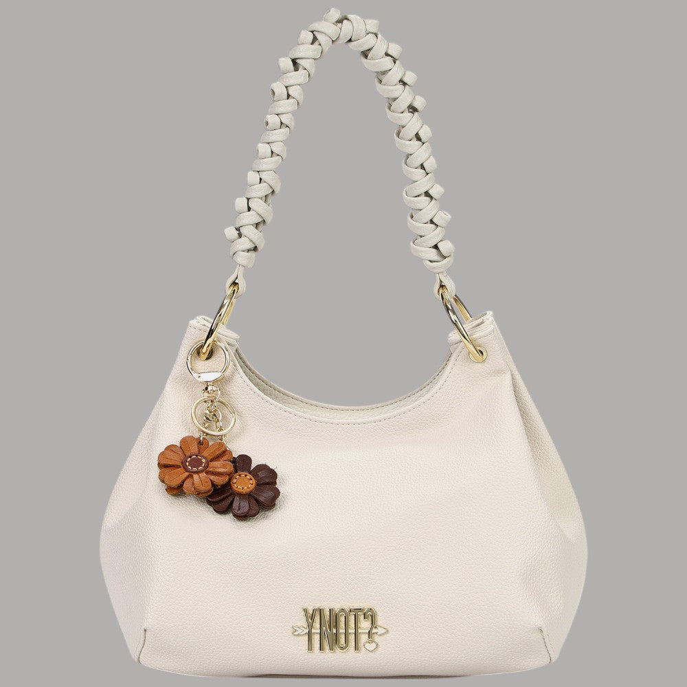 Borsa Ynot ZANTE Hobo Morbida con Manico Intrecciato Dimensioni M - Prodotti di Classe