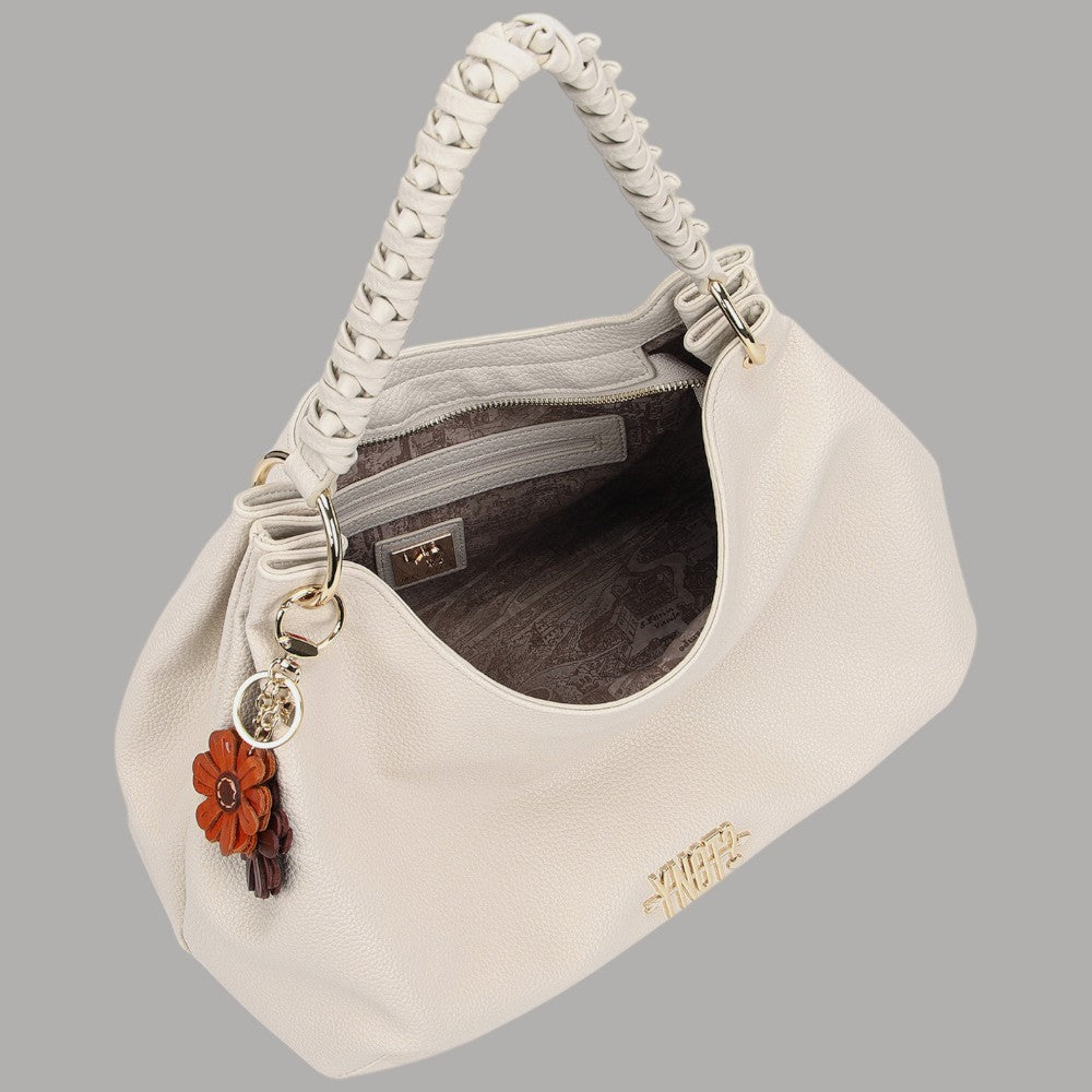 Borsa Ynot Zante Hobo Grande Eco Pelle con Charm Rimovibile - Prodotti di Classe