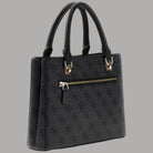Borsa Guess similpelle nera con tasca frontale e cerniera, manici doppi