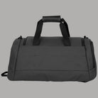 Borsa a zaino idrorepellente nera con manici e tracolle, scomparto scarpe