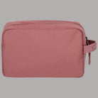 Borsello da viaggio doppio scomparto Travellite rosa, retro liscio con zip e tracolla