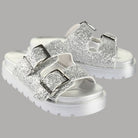 Buffalo ciabatta con plateau e glitter Raya Ari Glam 1602284 - Prodotti di Classe