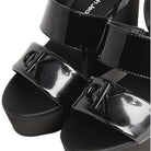Calvin Klein Jeans sandali neri wedge sandal hardware YW0YW01459 Sandali Calvin Klein Jeans