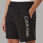 Calvin Klein Pantaloncini Tuta Logo Groffato Cotone Regular - Prodotti di Classe