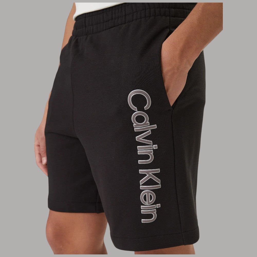 Calvin Klein Pantaloncini Tuta Logo Groffato Cotone Regular - Prodotti di Classe